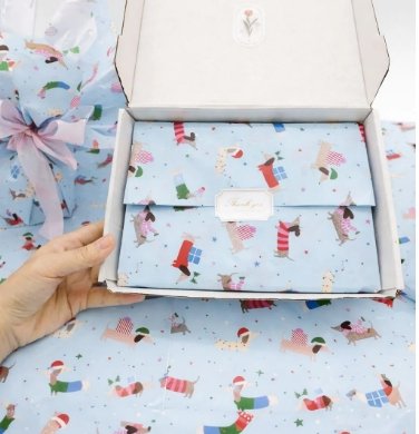Papel Seda Con Diseños De Perros Para Regalos X3