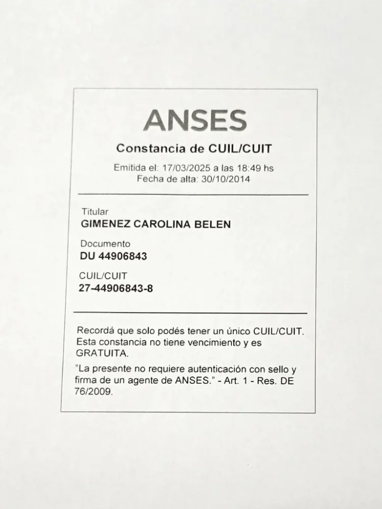 negativa / Cuil