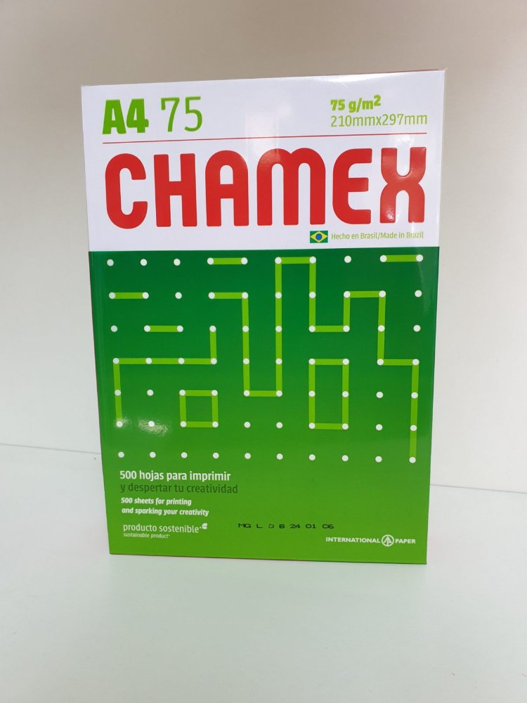 resma de hojas a4 "chamex"