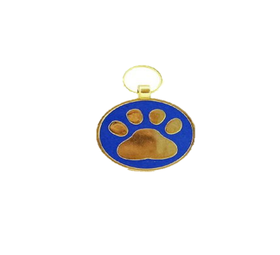 Placa Medalla Huella Azul