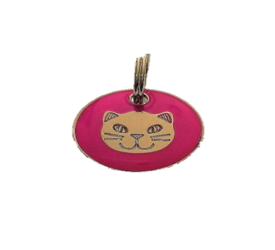 Placa Medalla Cara de gato