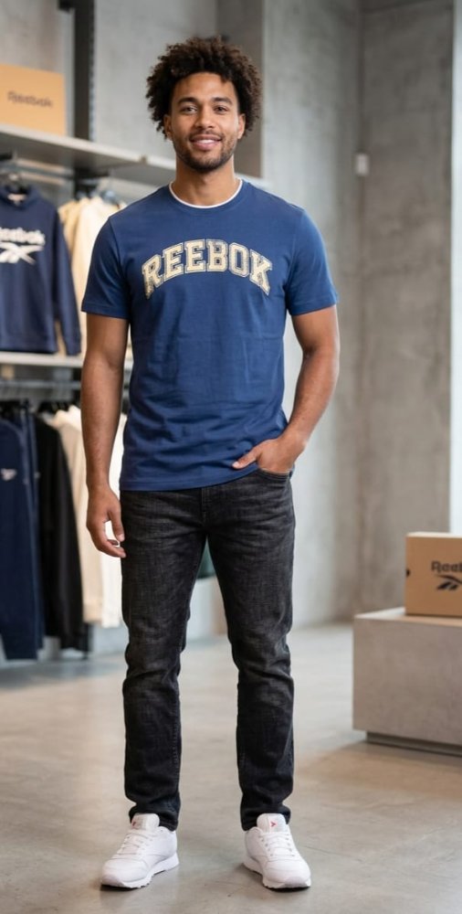 Camisa 🇺🇸Reebok azul talla L