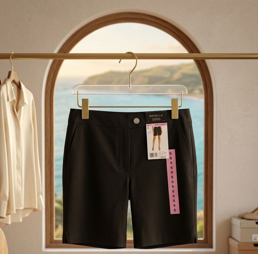 short 🇺🇸 negro de mujer marca RAFAELA talla 6