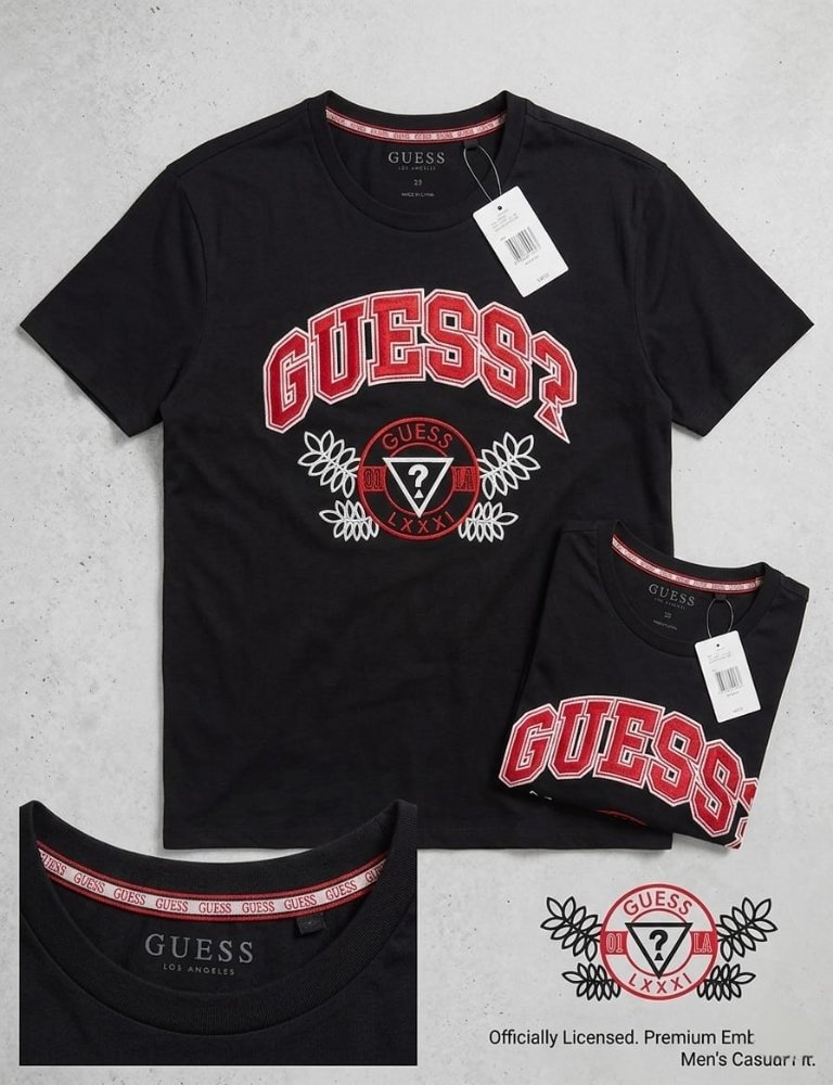 Camisa 🇺🇸 GUESS negra de hombre talla L