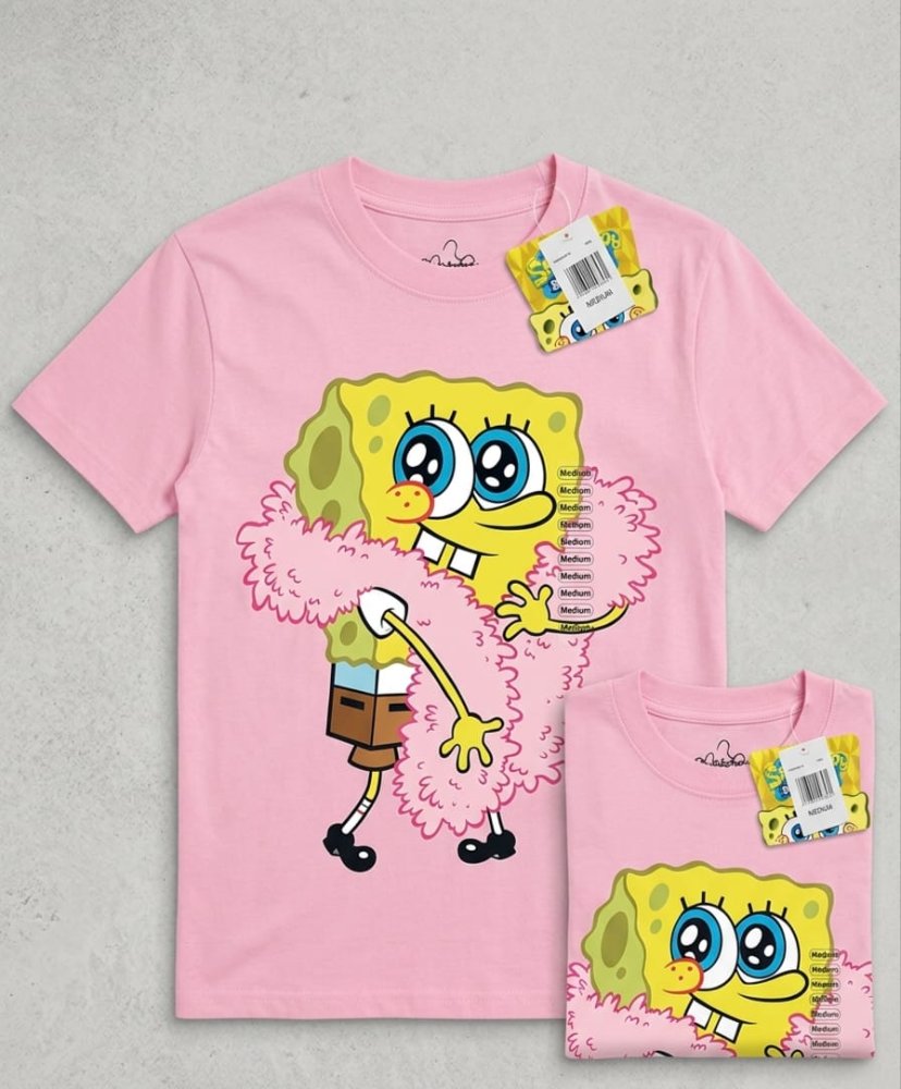 Camisa 🇺🇸 rosada BOB SPONGE talla M y L
