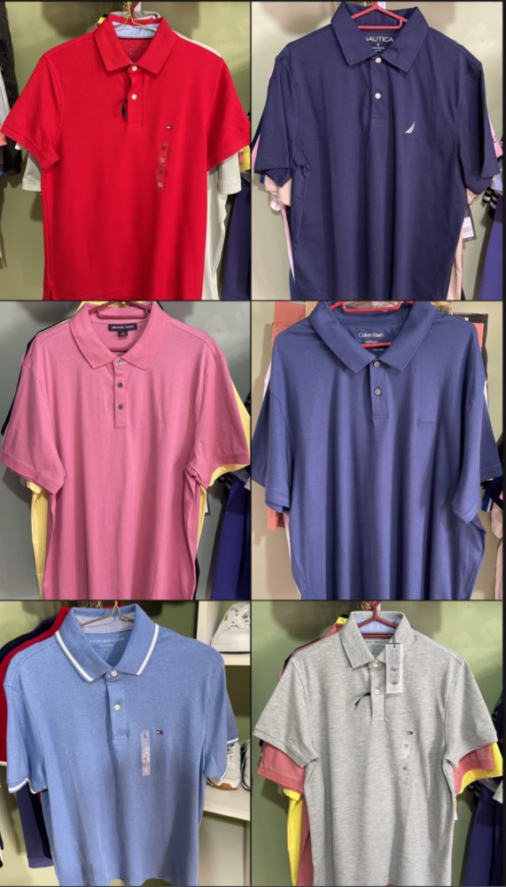 Camisas 🇺🇸 de cuello con botones tipo POLO marcas Calvin Klein, Tommy, Nautica y Michael Kors