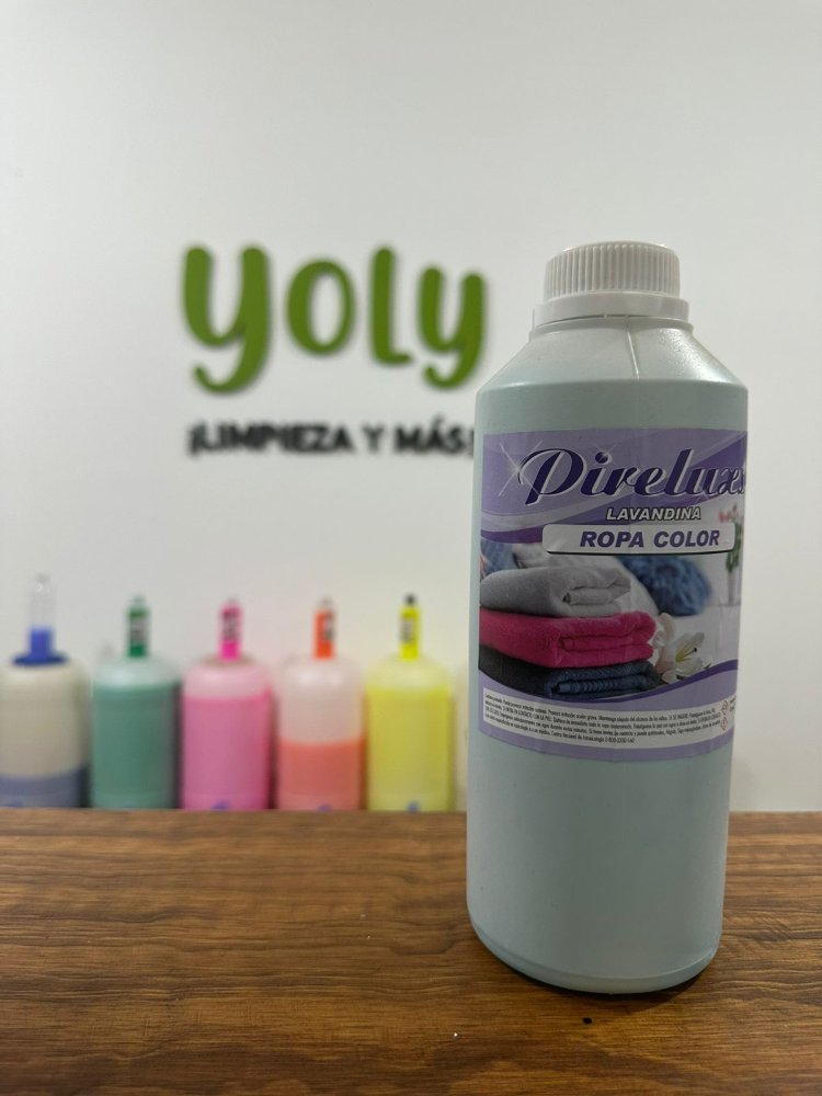 Lavandina Ropa color Pireluxs 1L