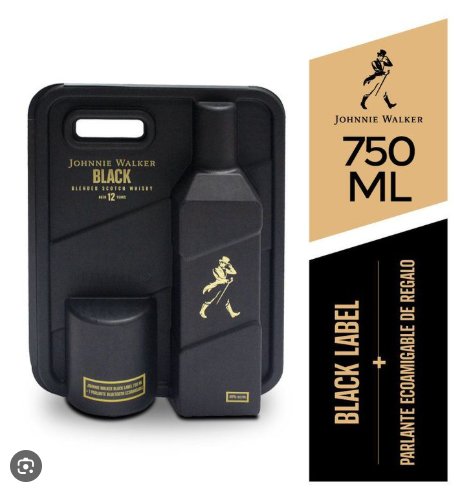 Whisky Johnnie Walker Black Label 750ml + Parlante