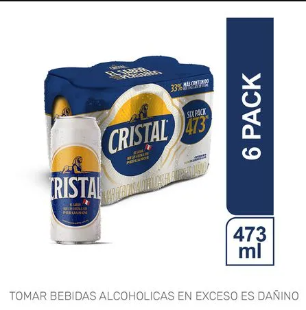 Cerveza Cristal Latón 473ml