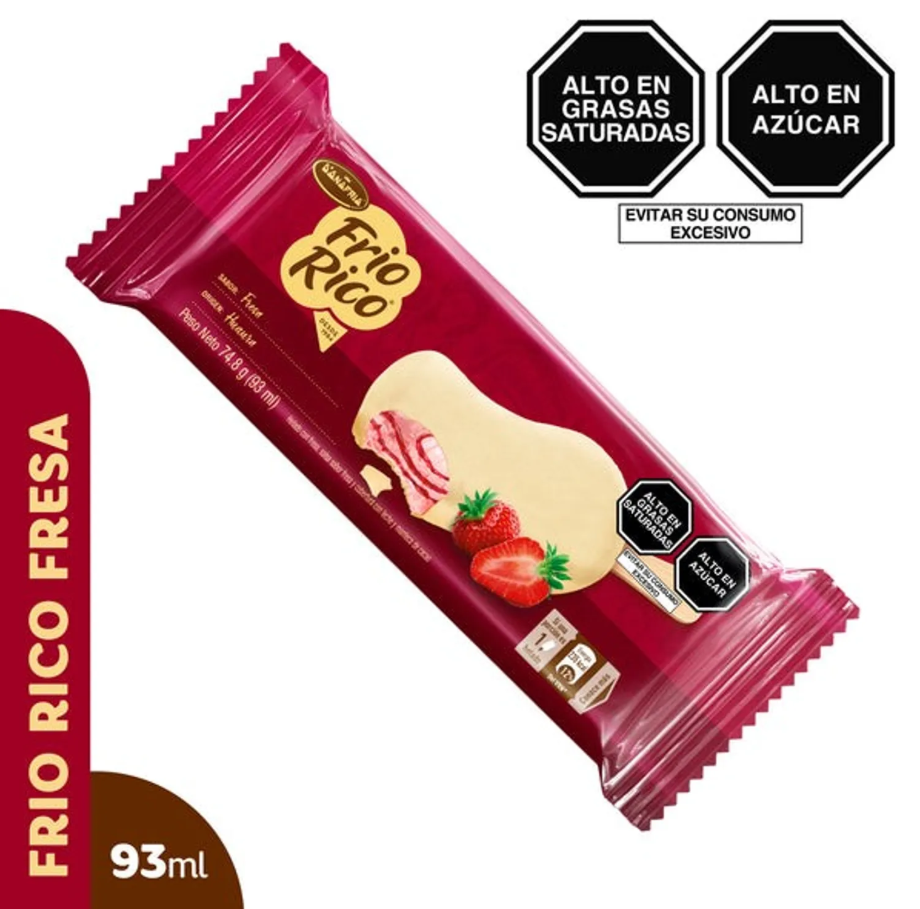 Helado Frío Rico Fresa Paleta