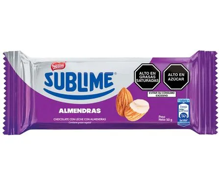 Chocolate Sublime Almendras 50g