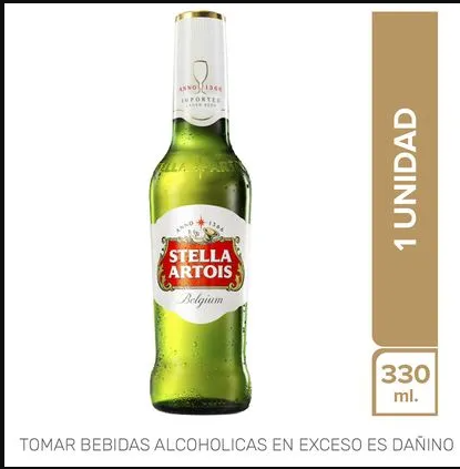 Cerveza Stella Artois Botella 355ml