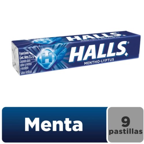 Halls Barra Mentol Azul
