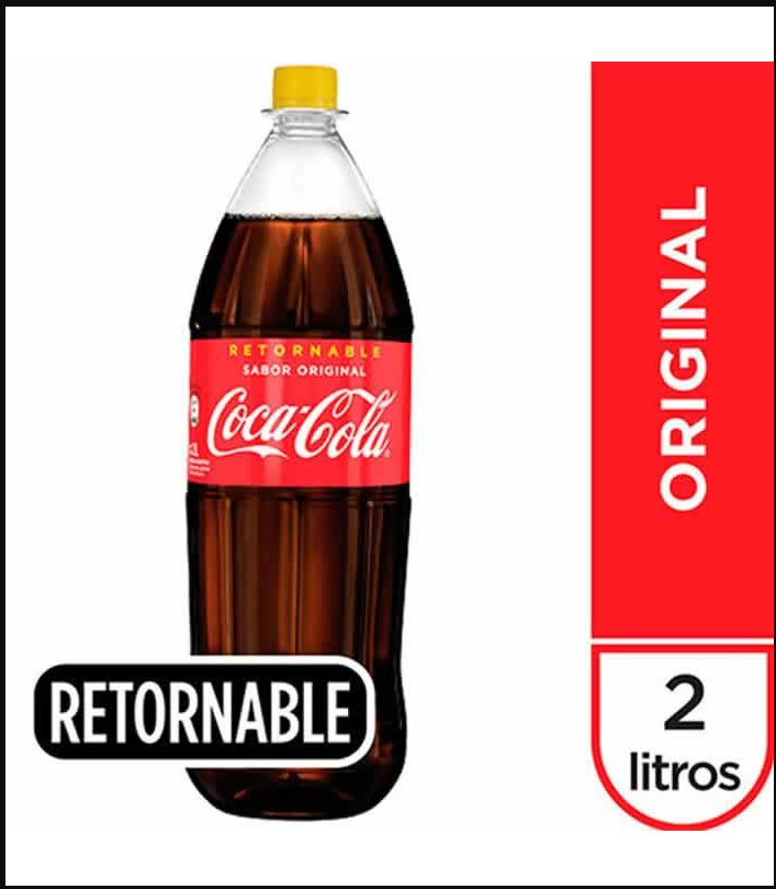 Gaseosa Coca Cola 2L Retornable