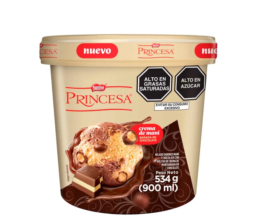 Helado Princesa Pote 900ml