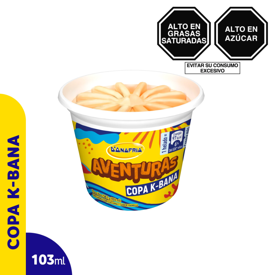 Helado Copa K-Bana 103ml