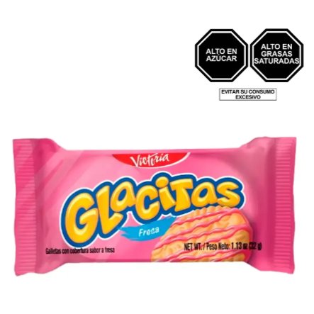 Galletas Glacitas Fresa 30g