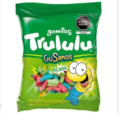 Trululu Gusanos Ácidos 80g