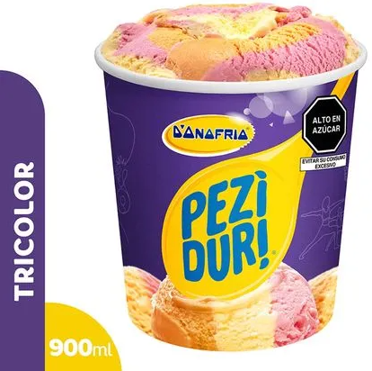 Helado PeziDuri Tricolor 900ml