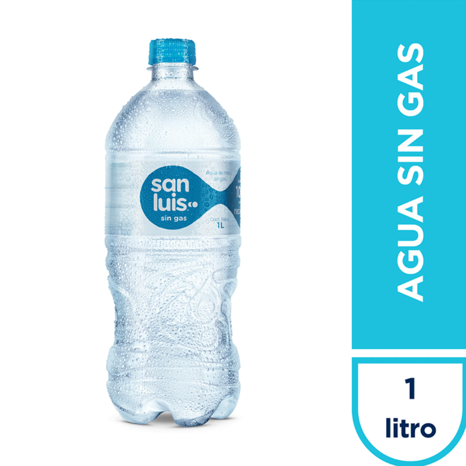 Agua San Luis Tapa Plana 1L