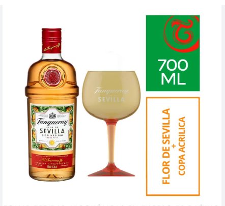 Gin Tanqueray Flor de Sevilla Botella 700ml + Copa