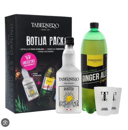 Botija Pack Pisco Acholado + Ginger