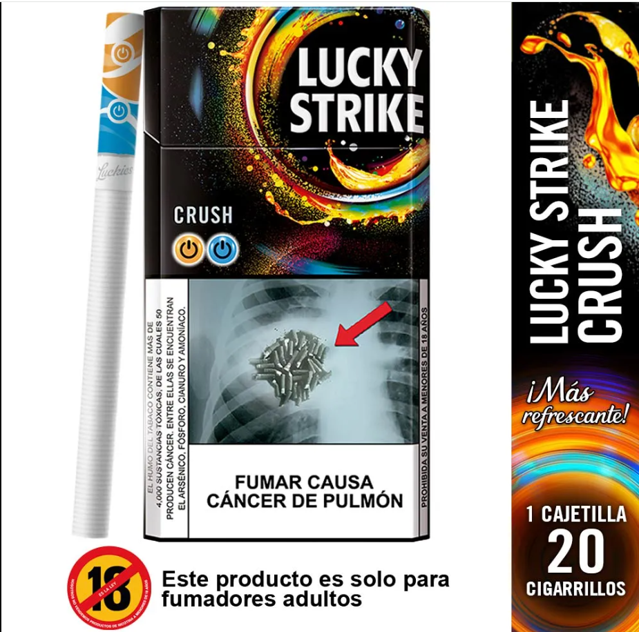 Lucky Strike Crush Naranja