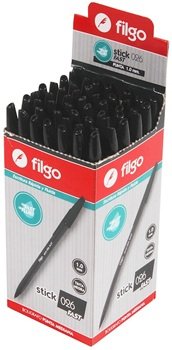 Boligrafo Filgo negro Stick 026 1 mm