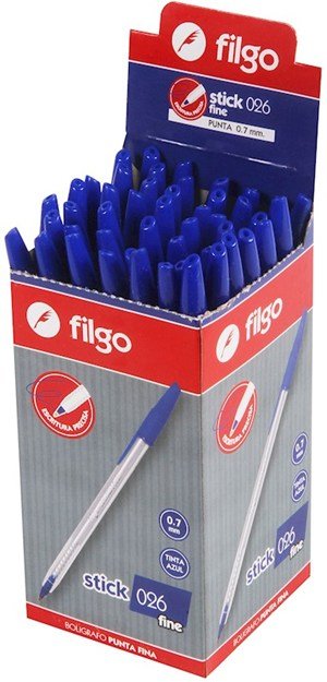 Boligrafo Filgo azul Stick 026 1 mm