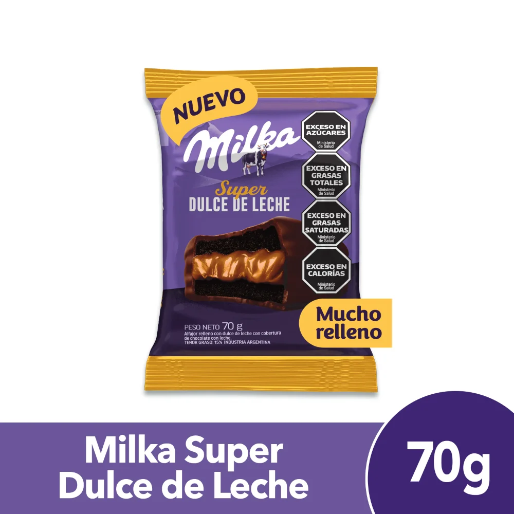 Alfajor Milka Super Dulce de Leche