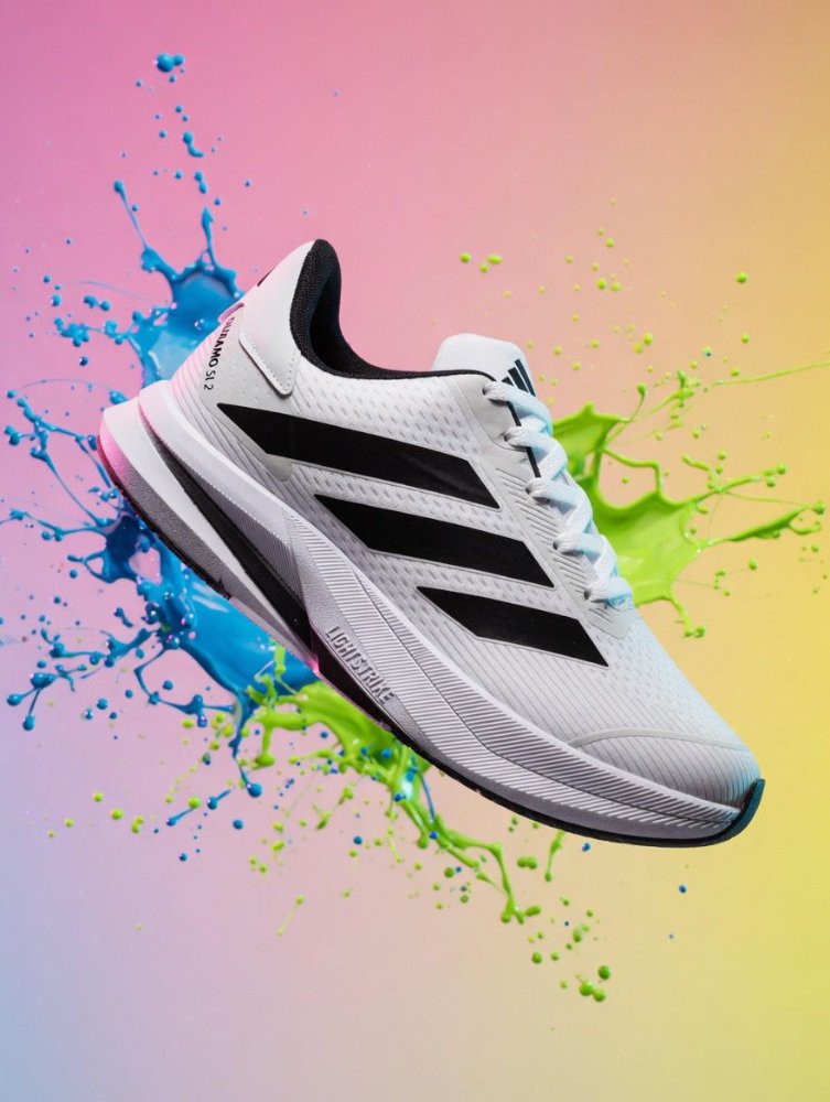 adidas duramo SL2 branco preto caixa alta
