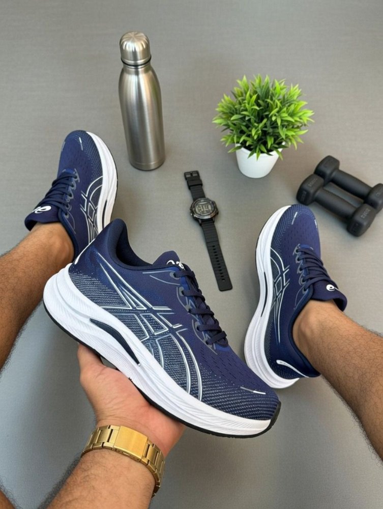 asics marinho caixa alta