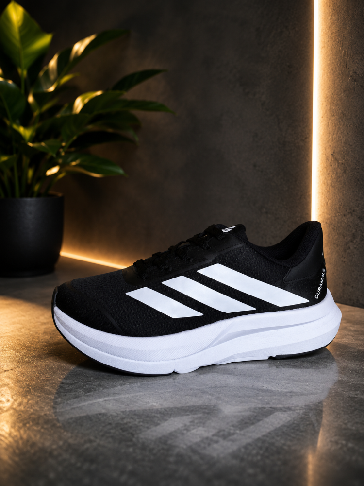 adidas duramo SL2 preto branco caixa baixa