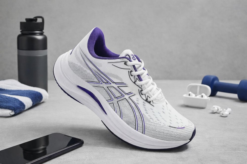 asics branco uva caixa baixa