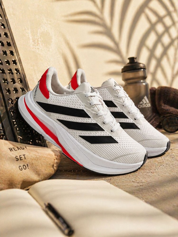 adidas duramo SL2 branco vermelho caixa alta