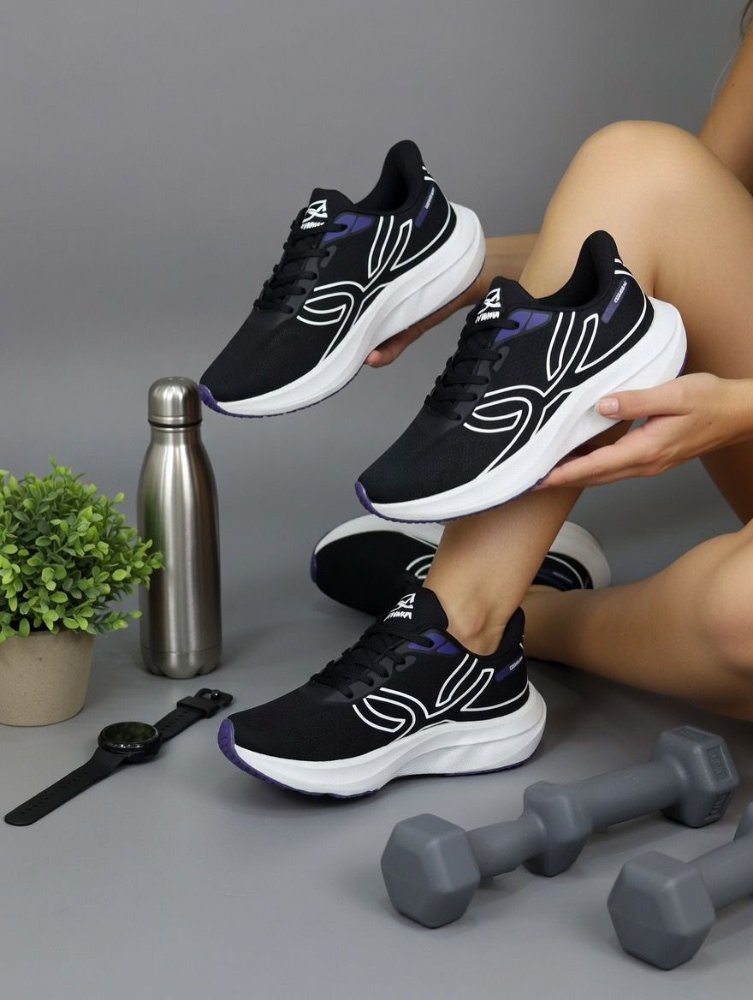 olympikus corre max preto uva caixa baixa