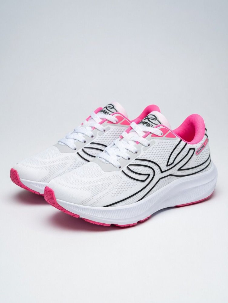 olympikus corre max Branco pink caixa baixa