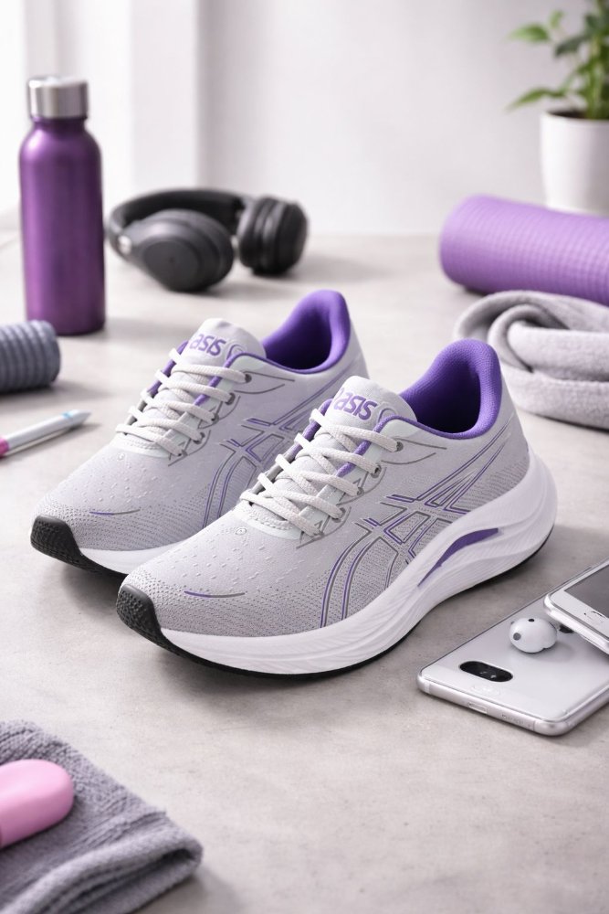 asics cinza uva caixa baixa