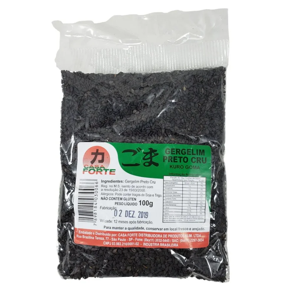 Gergelim preto cru 100g