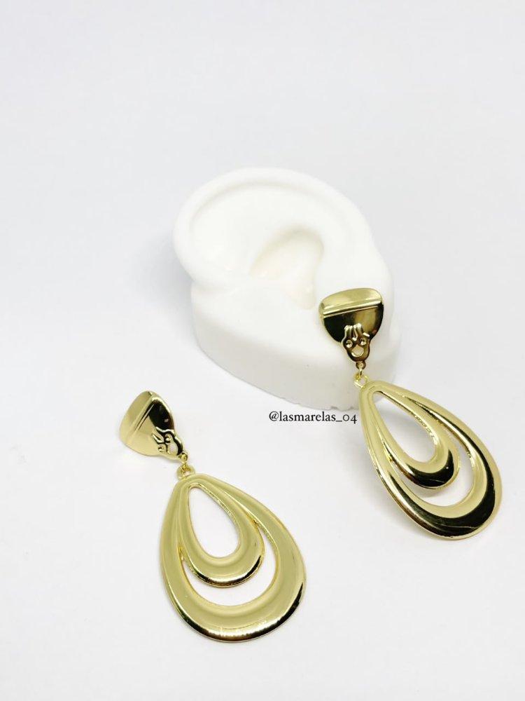 Aritos grandes doble Arco - Acero Inoxidable