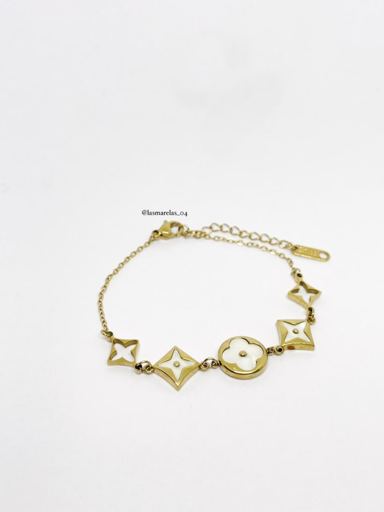 Pulsera flores & triangulo