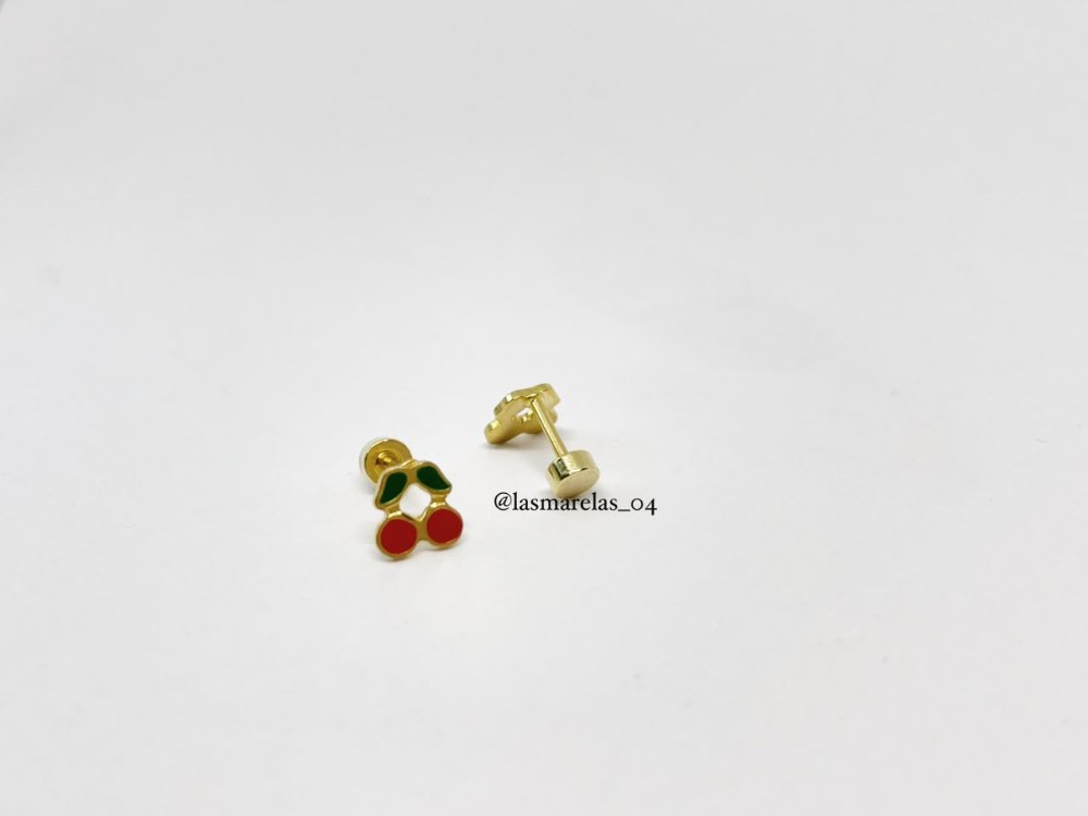 Piercing cerecitas - Acero inoxidable tipo rosca