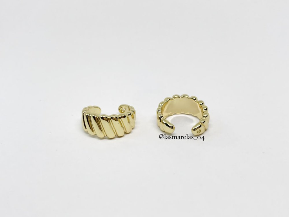 Ear cuff N° 10 - Laminado de Oro