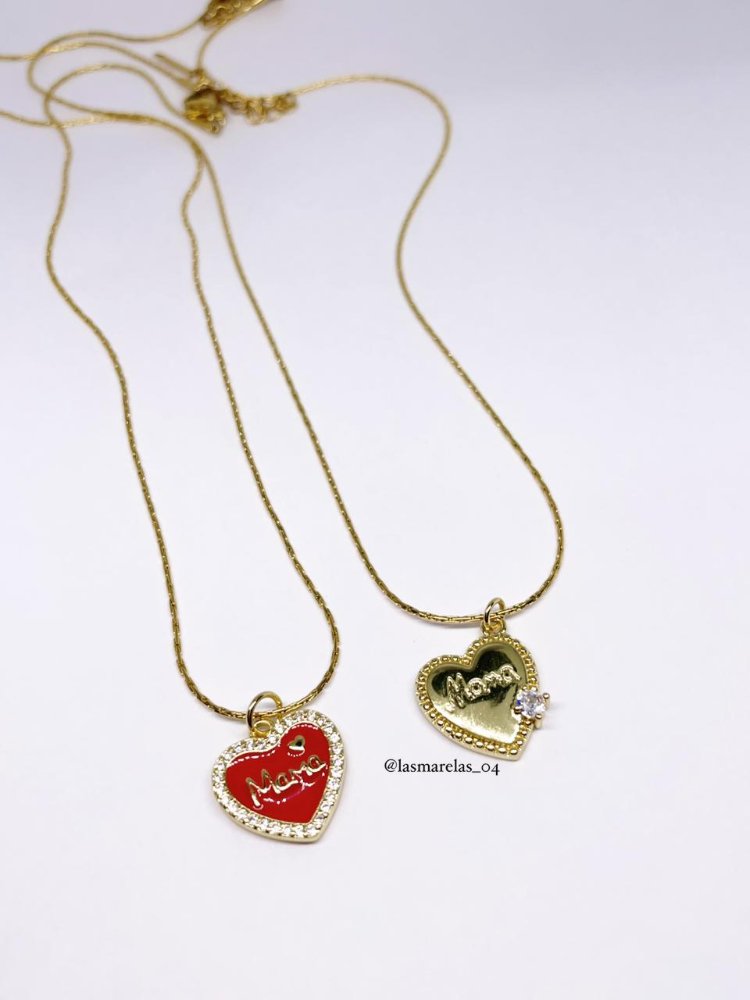Cadena corazon MAMA