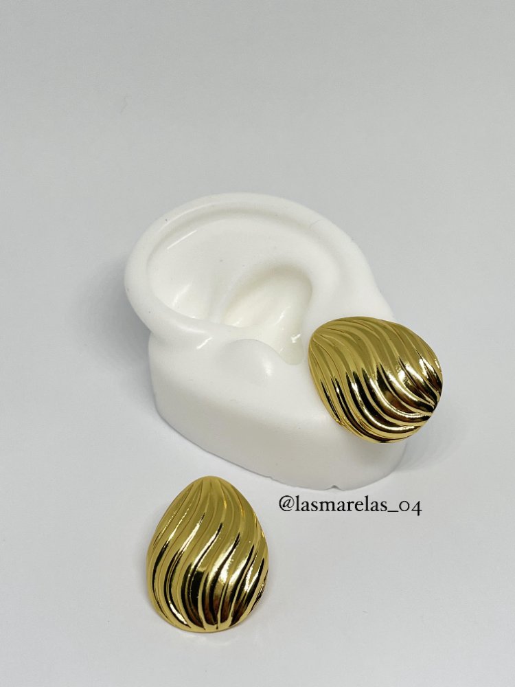 Aritos grandes gotas - Acero Inoxidable
