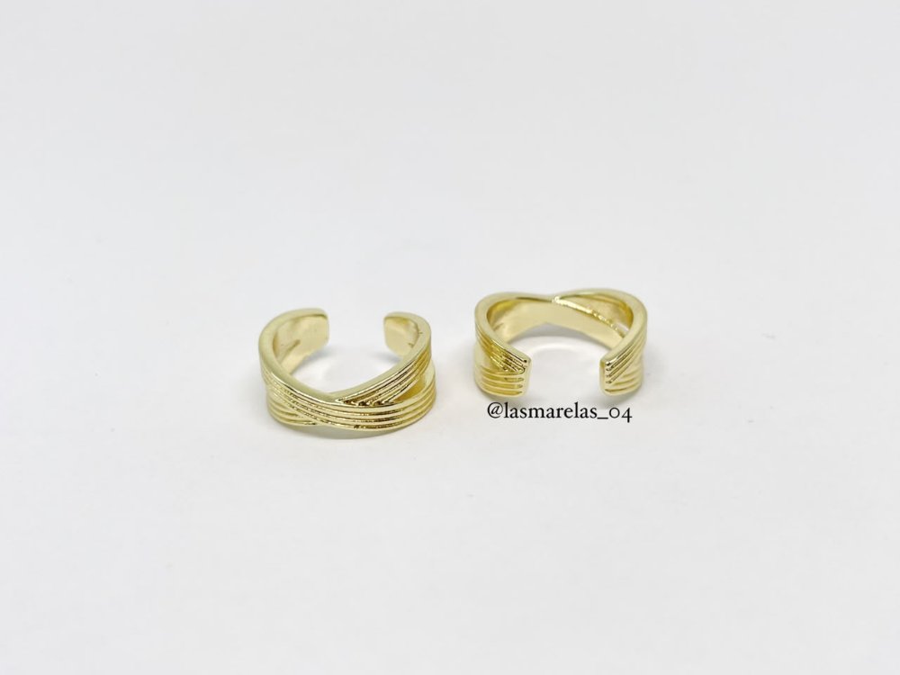 Ear cuff N° 6 - Laminado de Oro