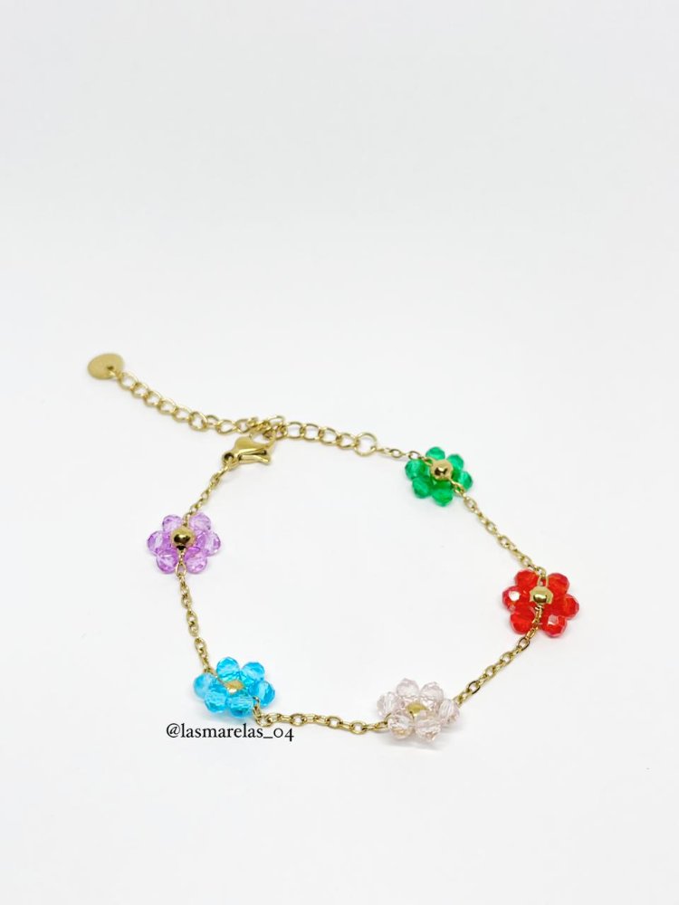 Pulsera de perlitas multicolores
