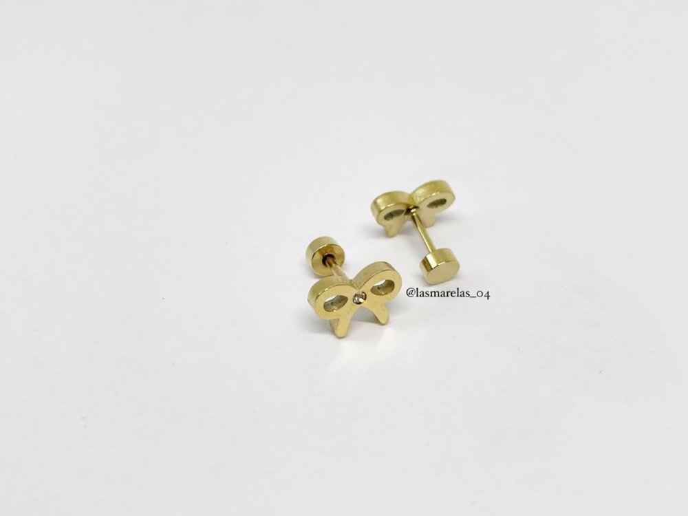 Piercing moño - Acero inoxidable tipo rosca