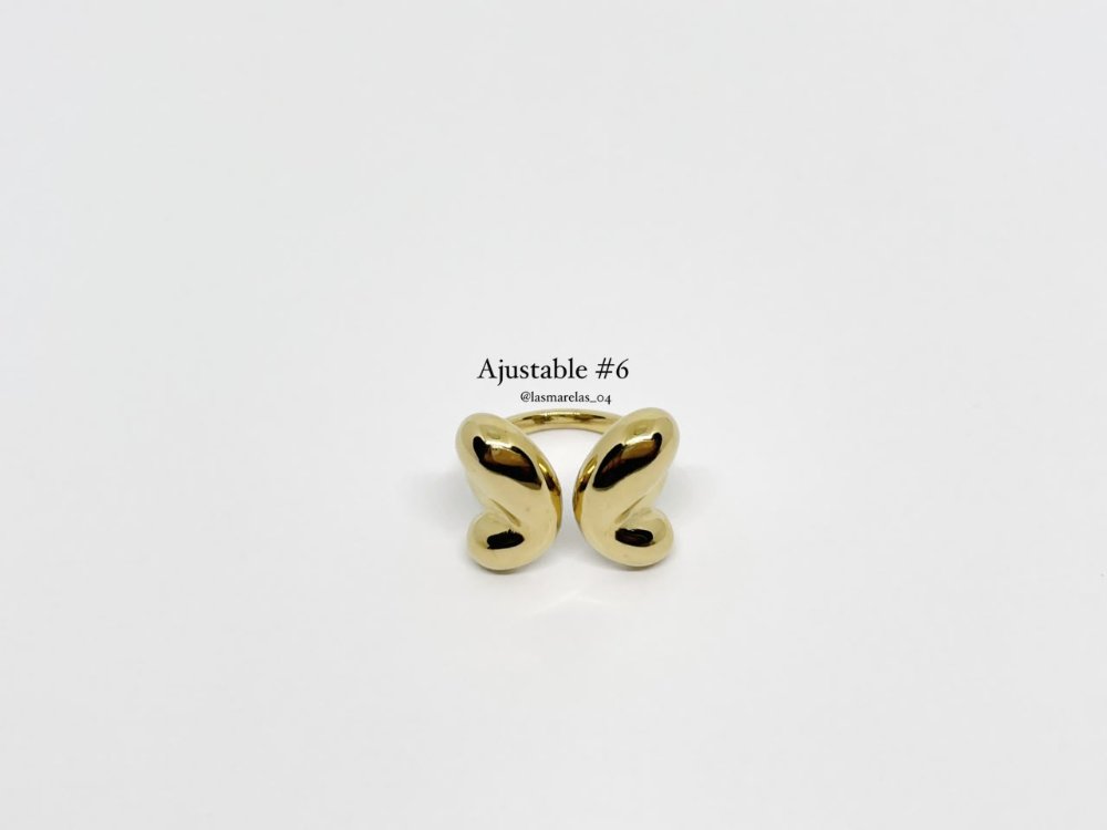 Anillo # 7 ajustable mariposa