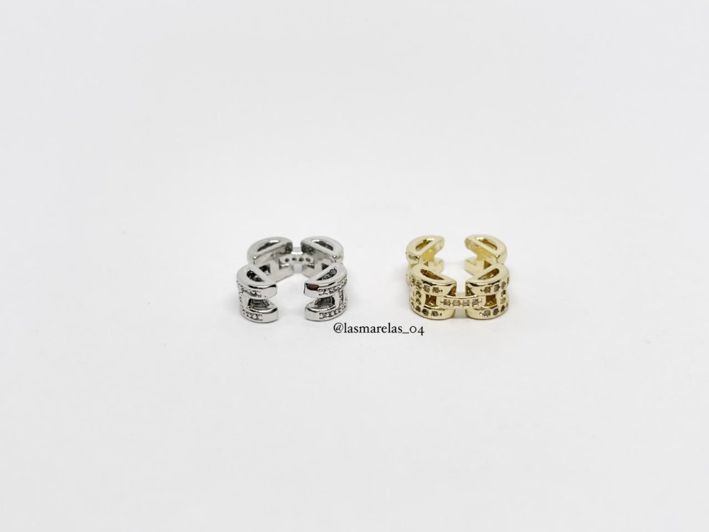 Ear cuff N° 2 - Laminado de Oro